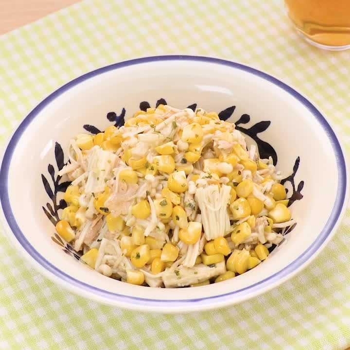 とうもろこしの海苔バター和え