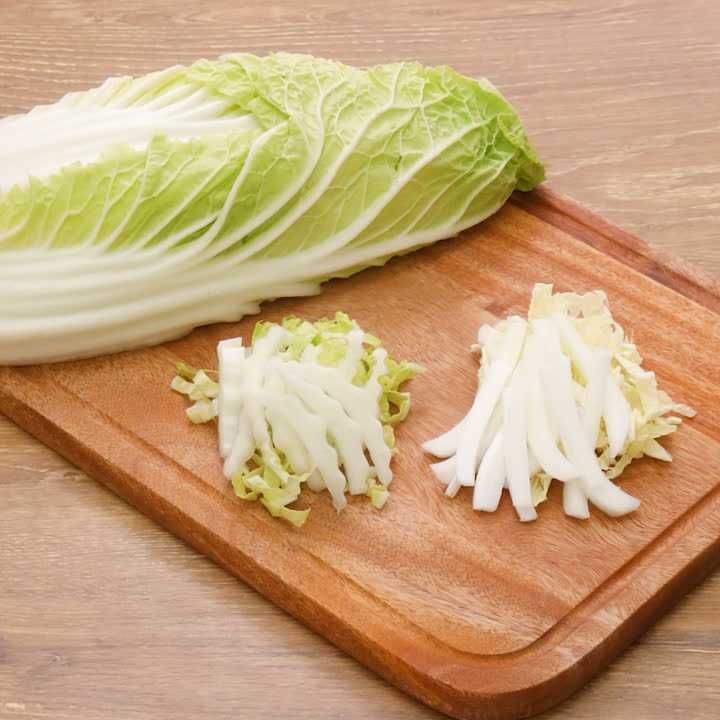 白菜の千切り