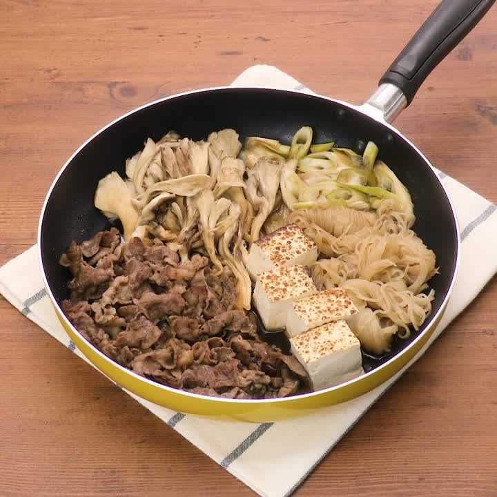 1食500kcalでも大満足！ 牛すき煮のレシピ動画・作り方 | デ