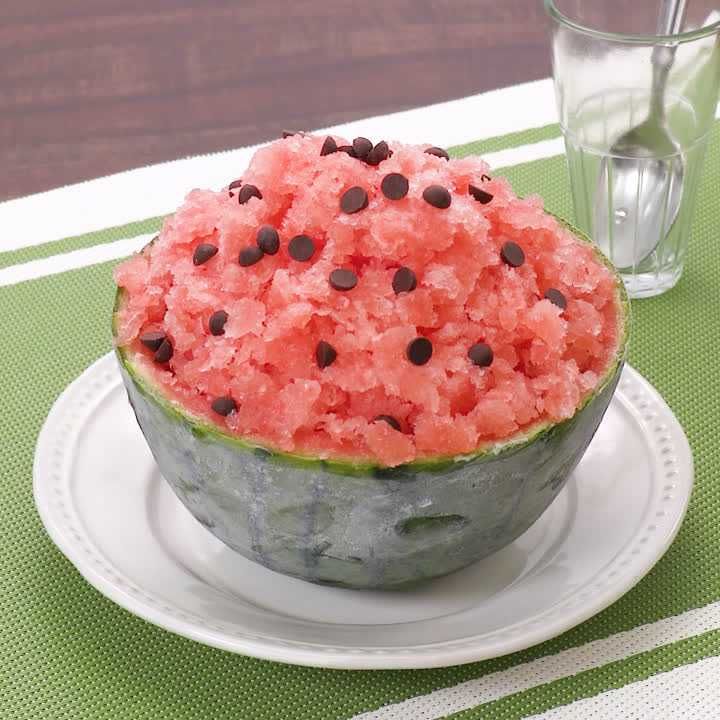 スイカのかき氷