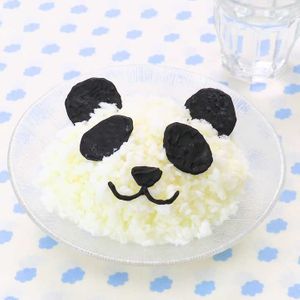 「パンダさんかき氷」のレシピ動画