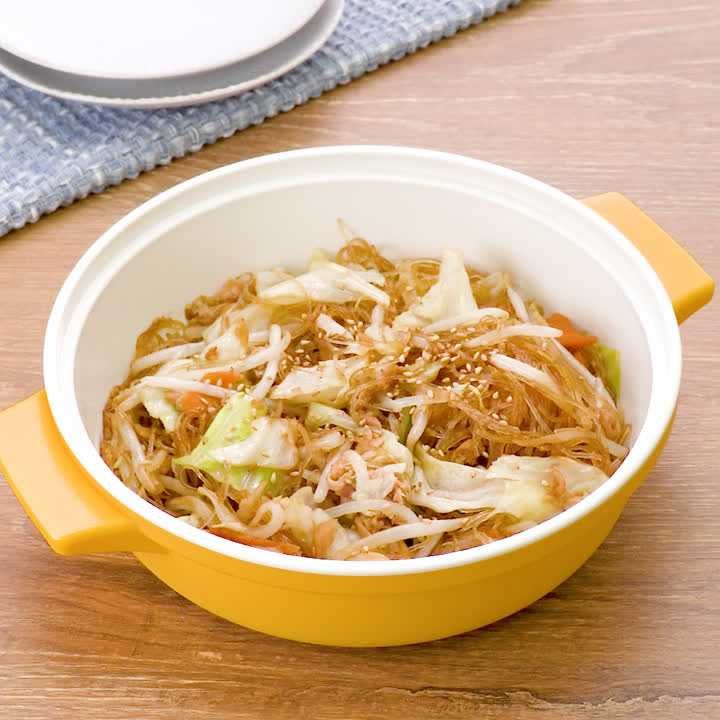 レンジでチャプチェ風