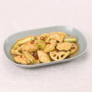 「鶏むね肉とれんこんのカレー南蛮漬け」のレシピ動画