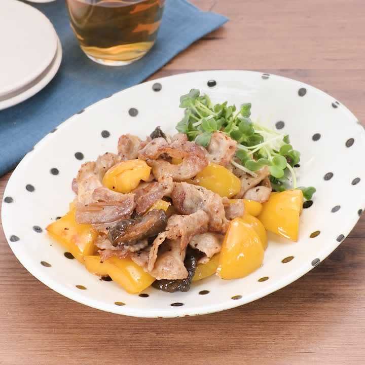 豚肉ときゅうりのしょうゆ漬けの炒め物