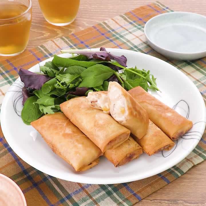 ベーコンクリーム春巻き