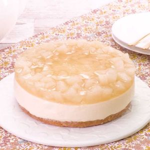 「梨のレアチーズケーキ」のレシピ動画