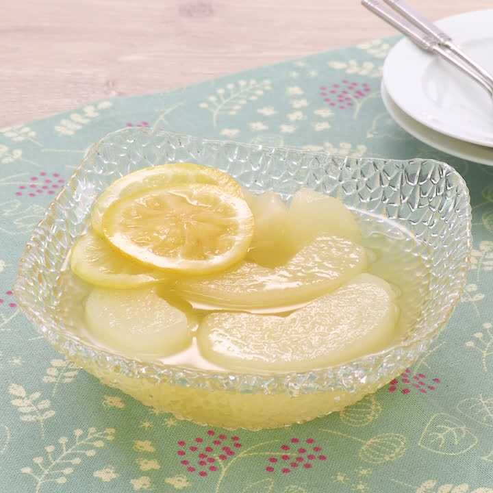 梨のハニーレモンコンポート
