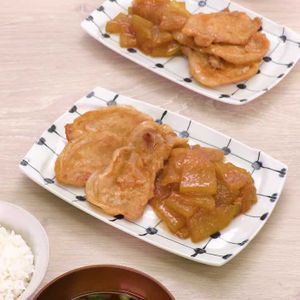 冬瓜と豚肉のしょうが焼き