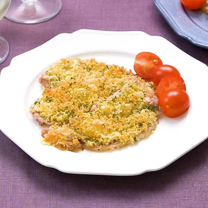 豚ロースのチーズパン粉焼き