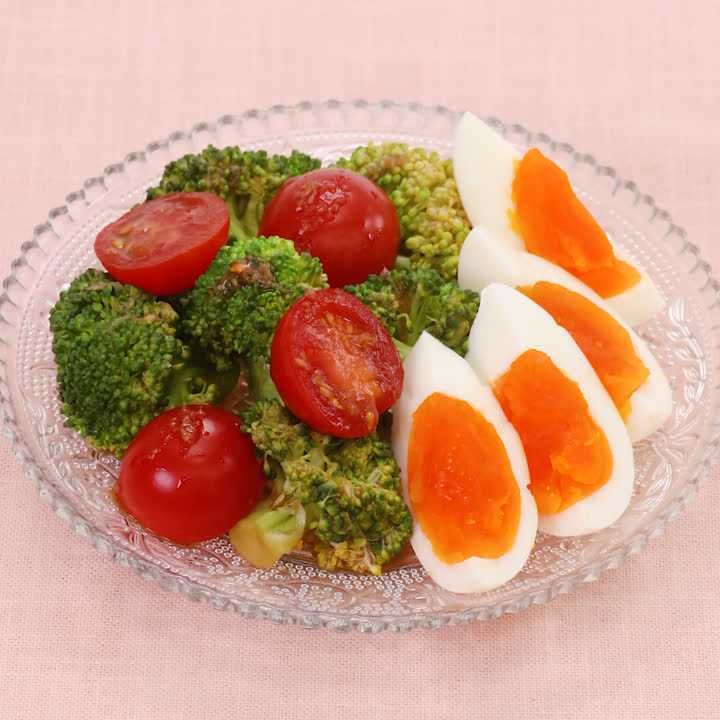 糖質オフ！1人分4.5g♪ ブロッコリーとミニトマトの甘酢和えのレシピ