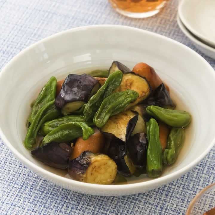 ししとうとなすの焼きマリネ