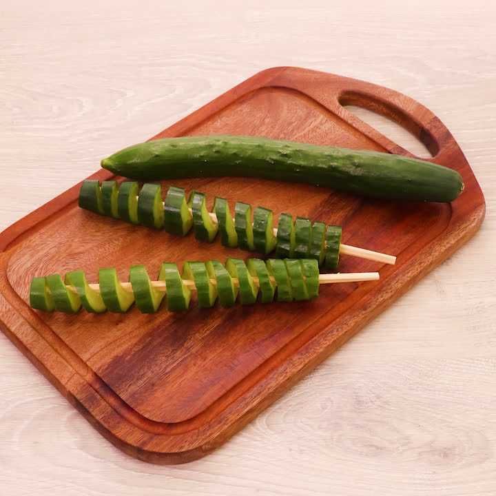 トルネードきゅうりの切り方