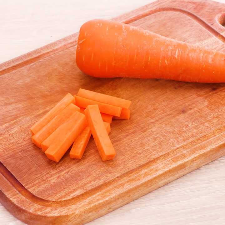 にんじんの拍子木切り