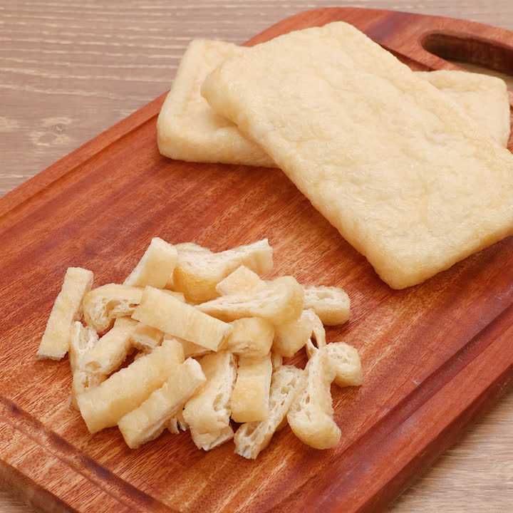 油揚げの短冊切り