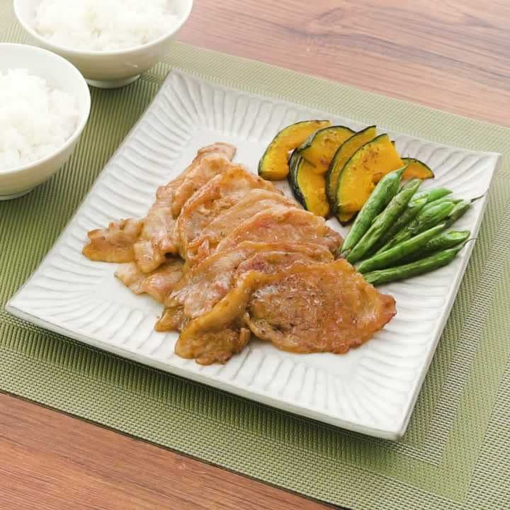 豚肉の柚子胡椒照り焼き
