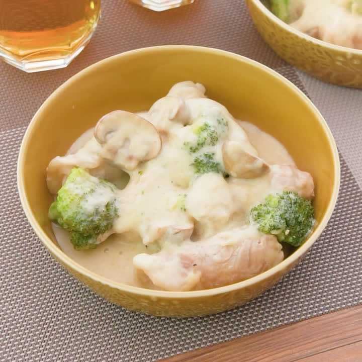 豚ロールのクリーム煮