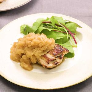 「重ねポークソテーのおろしソースがけ」のレシピ動画