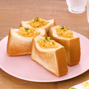 「スクランブルエッグのポケットサンド」のレシピ動画
