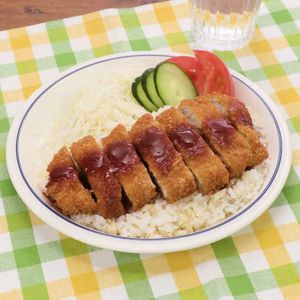 デミグラスソースのトンカツプレート