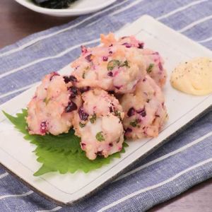 「れんこんと柴漬けの落とし揚げ」のレシピ動画