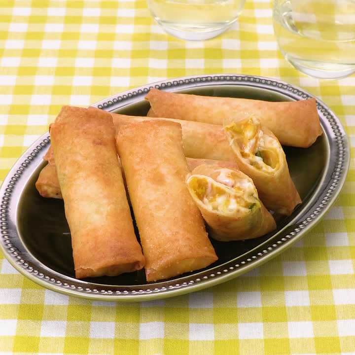 クリーミーかぼちゃ春巻き