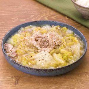 「豚バラ白菜と春雨のトロトロ煮」のレシピ動画