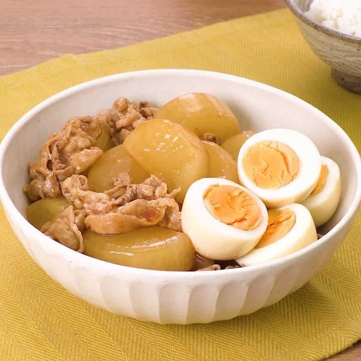 豚バラ大根の照り煮