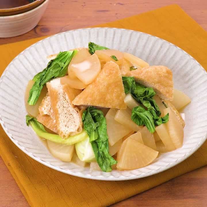 油揚げと大根の煮物
