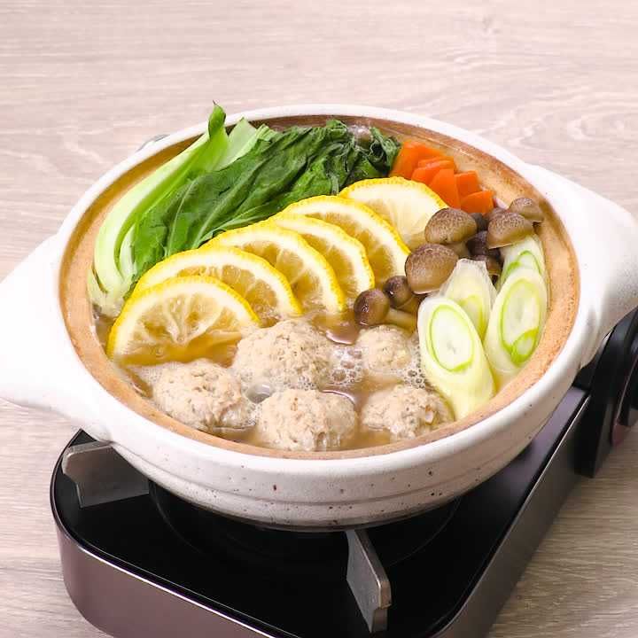 ゆず塩肉団子鍋