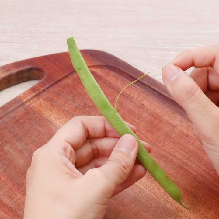 いんげんの下処理