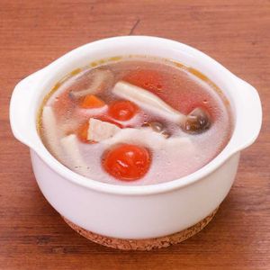 「ミニトマトの具沢山スープ」のレシピ動画