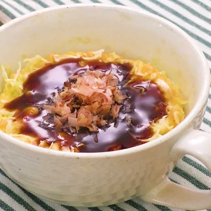 レンジで簡単 マグカップお好み焼きのレシピ動画 作り方 Delish Kitchen レンジで簡単 マグカップお好み焼きのレシピ動画 作り方 Delish Kitchen