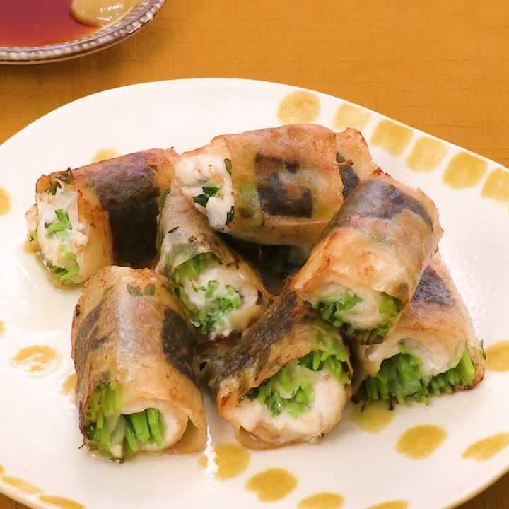 鶏むね肉の磯辺春巻き