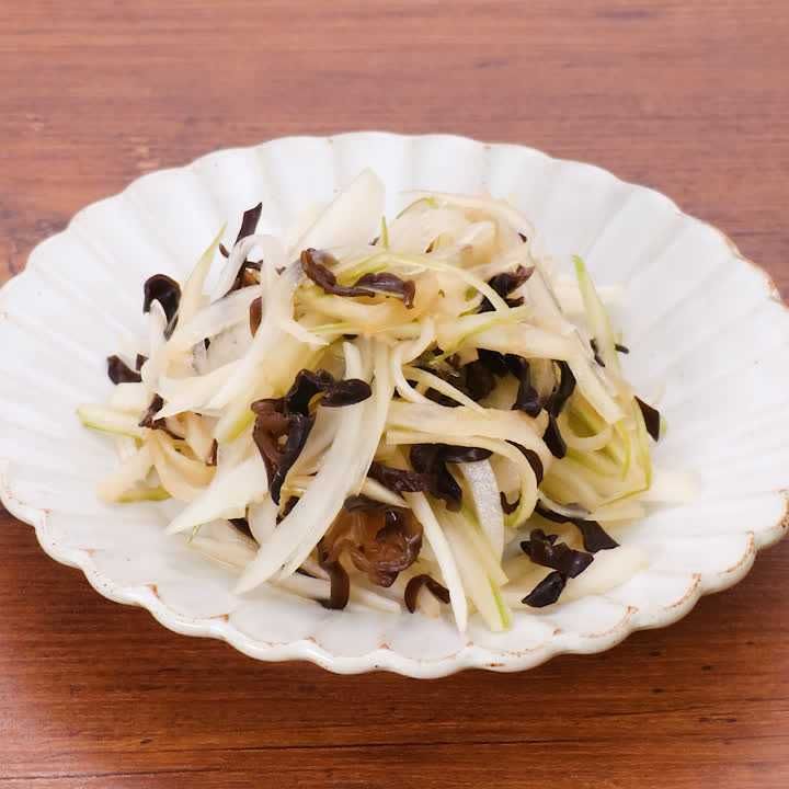 セロリときくらげの生姜あえ