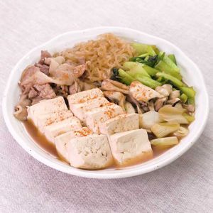 「豚肉と小松菜のすき煮」のレシピ動画