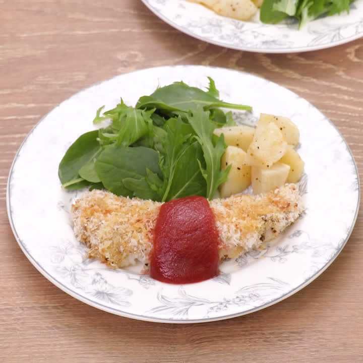 タラのマスタードパン粉焼き