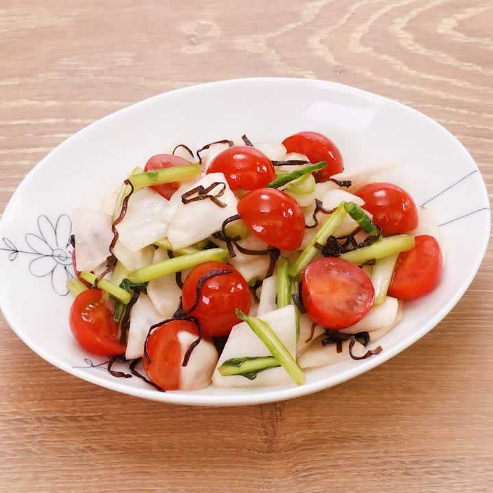 かぶとミニトマトの中華あえ