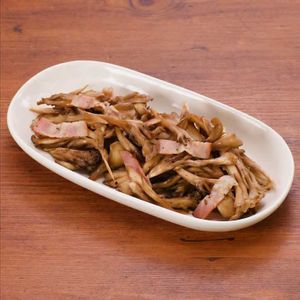 「まいたけとベーコンのホイル焼き」のレシピ動画