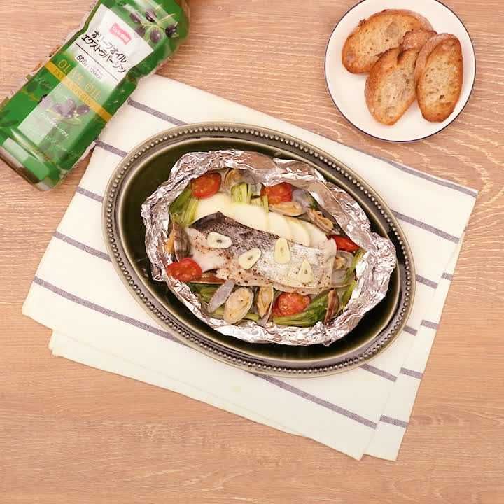 タラとかぶのホイルアクアパッツァ