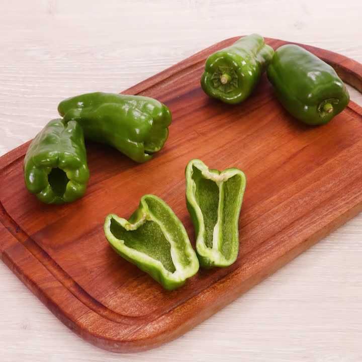 ピーマンの種の取り方