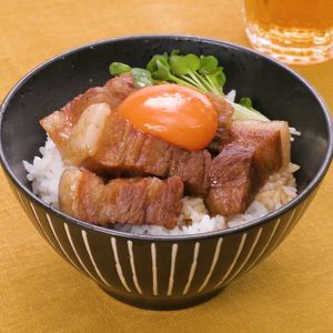 レンジ角煮丼