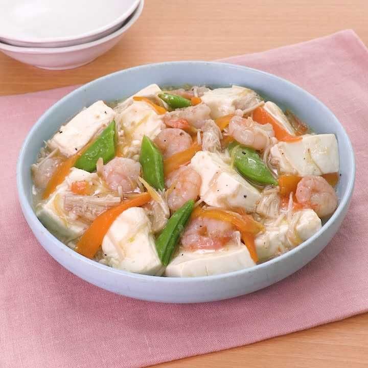 豆腐とえびのうま煮