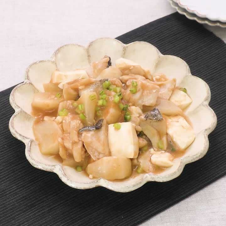 タラと豆腐の中華あん