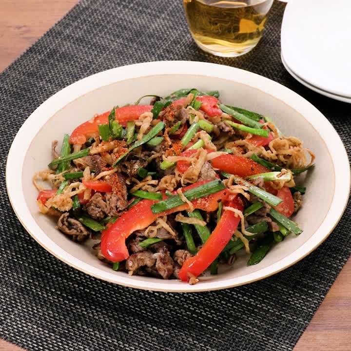 牛肉と切り干し大根のプルコギ風