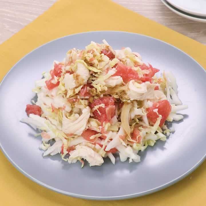 白菜とグレープフルーツのサラダ