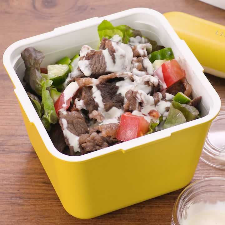 サラダ焼き肉うどん