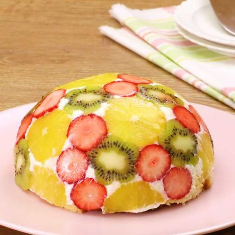 お子様と簡単クッキング 糀甘酒フルーツドームケーキのレシピ動画 作り方 Delish Kitchen