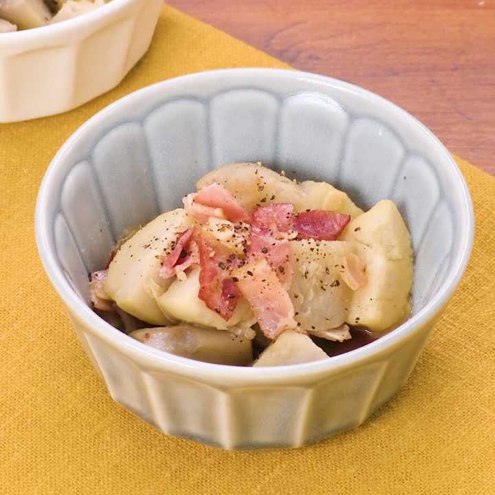 里芋とベーコンのスープ煮