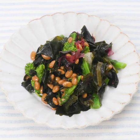 1週間使い切り献立 納豆と菜の花のサラダのレシピ動画 作り方 Delish Kitchen