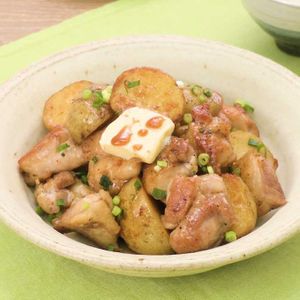 じゃがいもと鶏肉のコク旨照り煮